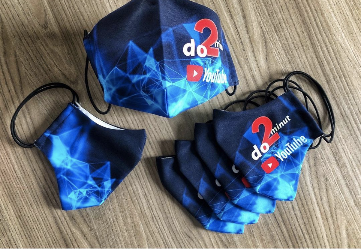 Rouška hexagon s vlastním potiskem