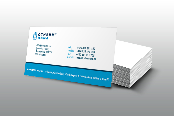 Grafický návrh vizitek Otherm